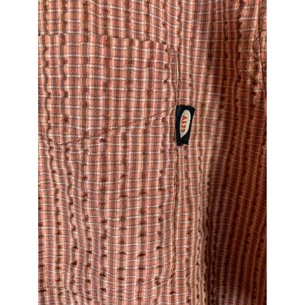 American Eagle Outfitters Mens Long Sleeve Button Down‎ Shirt Plaid XL Retro - Picture 5 of 8